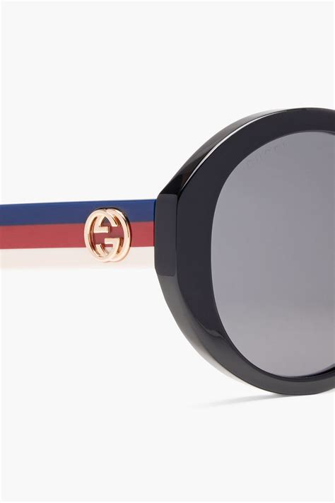 round frame acetate sunglasses gucci.